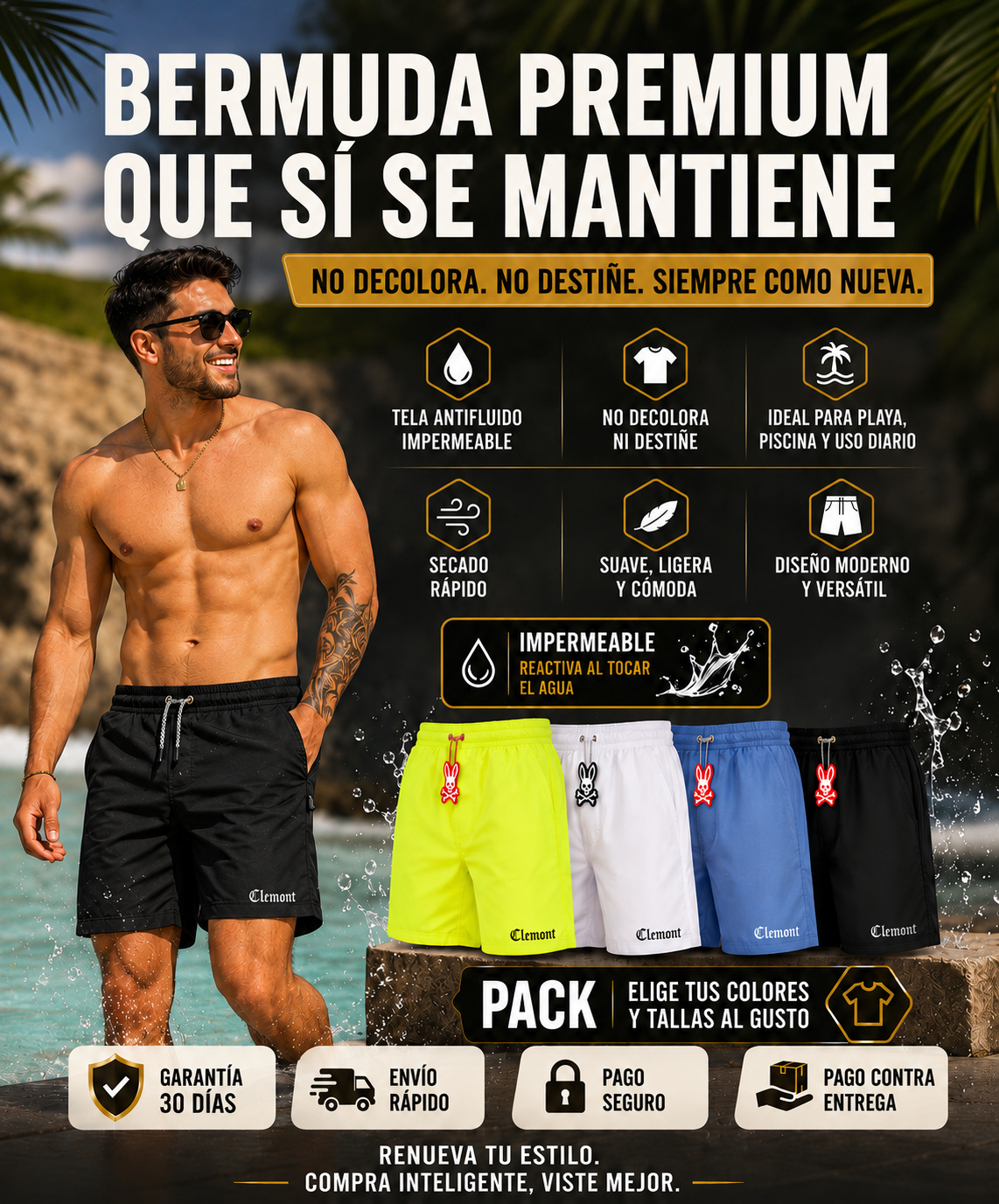 BERMUDAS PLAYERAS.