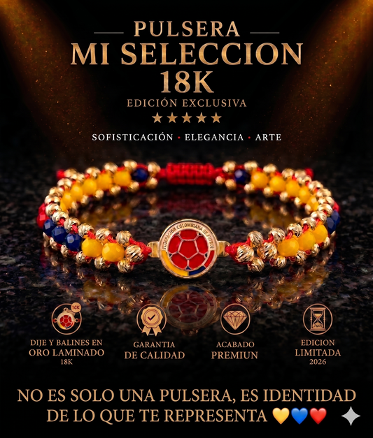 PULSERA TRICOLOR ORO LAMINADO 18K