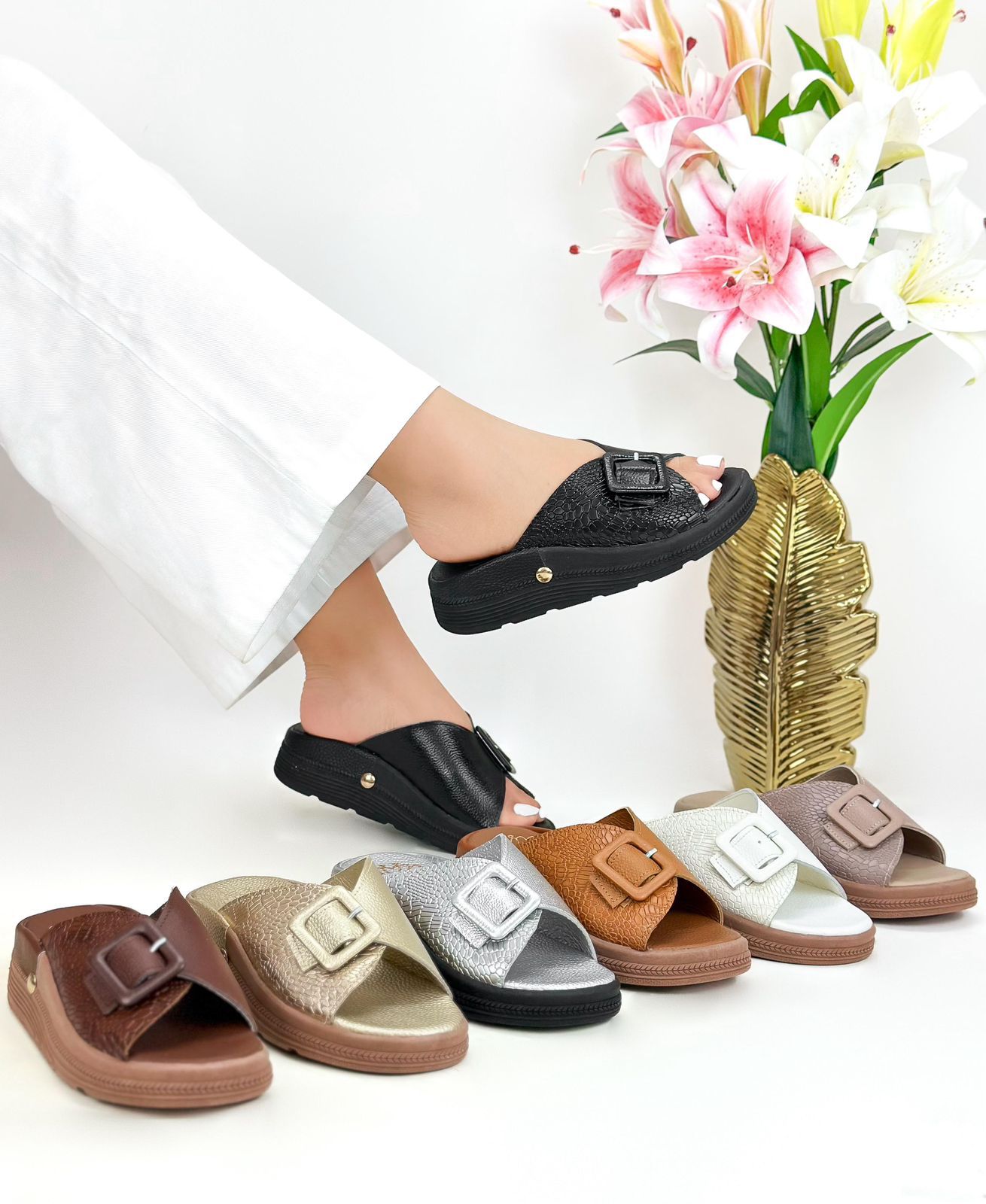 SANDALIA ANDREA EN CUERO