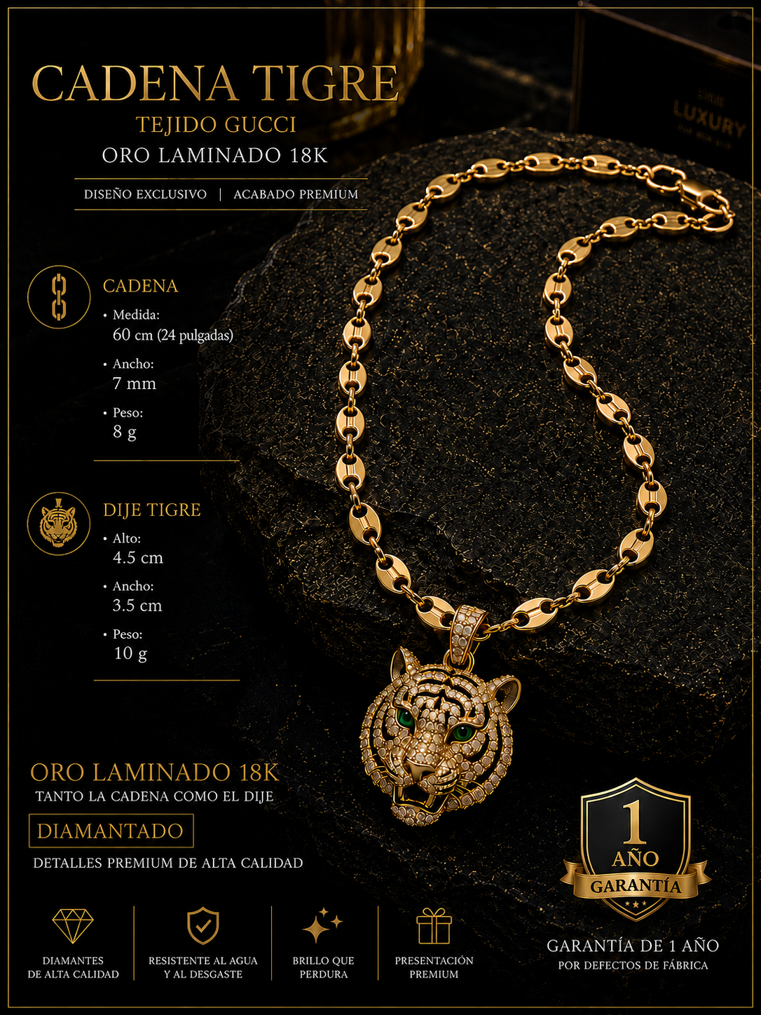 CADENA ORO LAMINADO 18K.